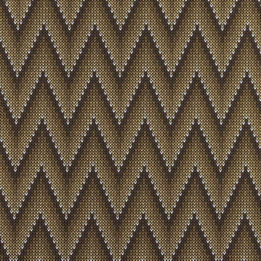 Jersey Strickoptik Chevron Senf