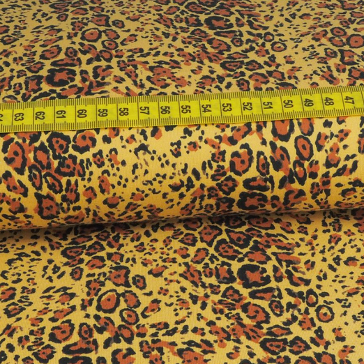 Jersey Panther Spots Ockergelb Jersey Panther Spots Ockergelb