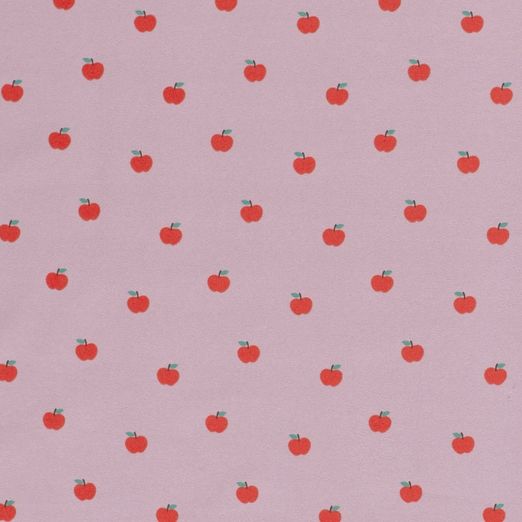 Jersey Apples auf Altrosa Jersey Apples auf Altrosa