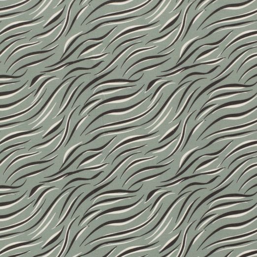 Jersey Zebramuster Dunkelmint Jersey Zebramuster Dunkelmint
