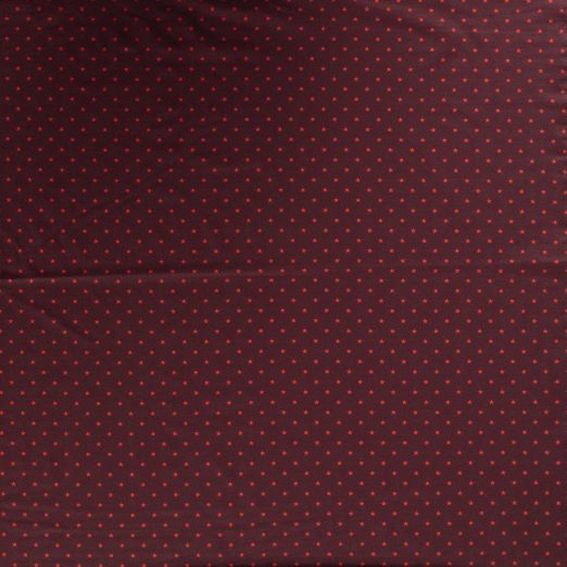 Jersey Sterne Mini Orange auf Bordeaux Jersey Sterne Mini Orange auf Bordeaux