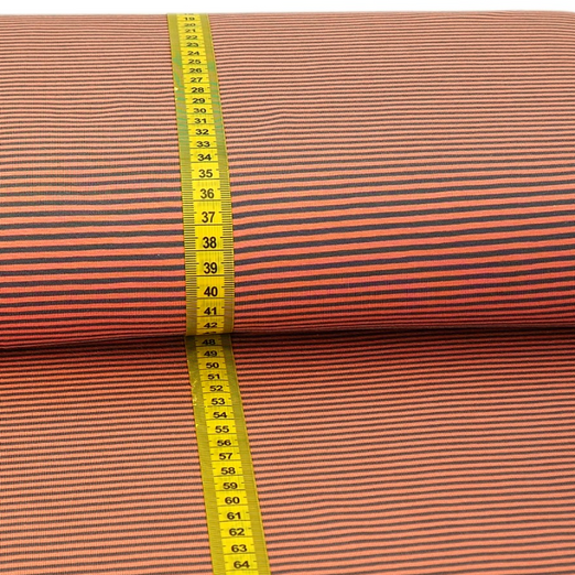Jersey Streifen Standard Taupe/Apricot Jersey Streifen Standard Taupe/Apricot