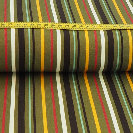 Jersey Multistripes Khaki
