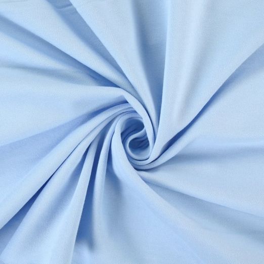 Interlock Jersey DARLING Uni Hellblau