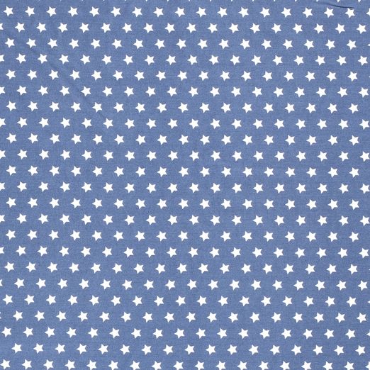 Baumwolle Sterne MINI Standard Rauchblau Baumwolle Sterne MINI Standard Rauchblau