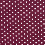 Baumwolle Sterne Standard Bordeaux