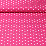 Baumwolle Popeline Benno - XL Punkte Pink Weiß