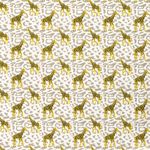Baumwolle Giraffen auf Leoprint Hellbeige Baumwolle Giraffen auf Leoprint Hellbeige