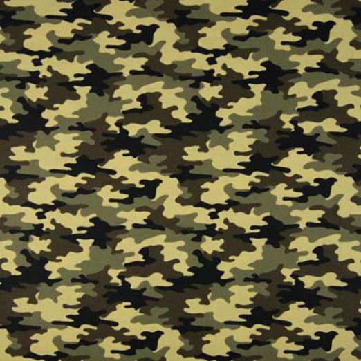 Baumwolle Midi Camouflage Grün Baumwolle Midi Camouflage Grün