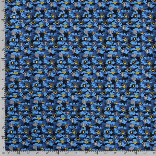 Baumwolle Piloten Camouflage Blau Baumwolle Piloten Camouflage Blau