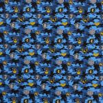 Bomull Pilot Camouflage Blå