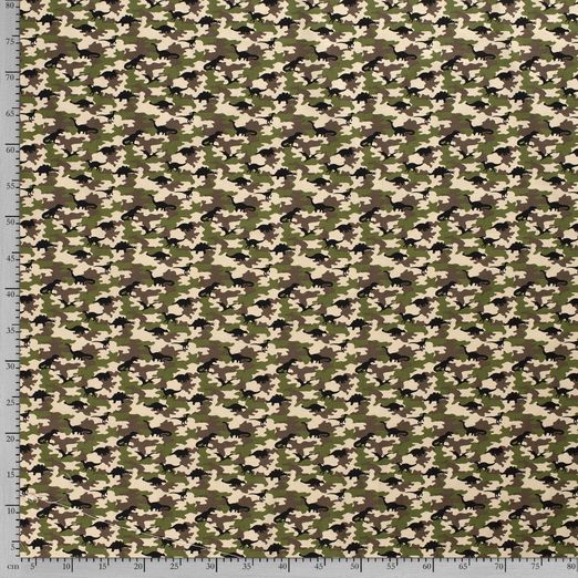Baumwolle Dino Camouflage Khaki Baumwolle Dino Camouflage Khaki