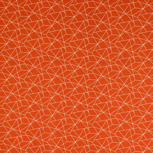 Baumwolle Graphic Lines auf Rostrot Baumwolle Graphic Lines auf Rostrot