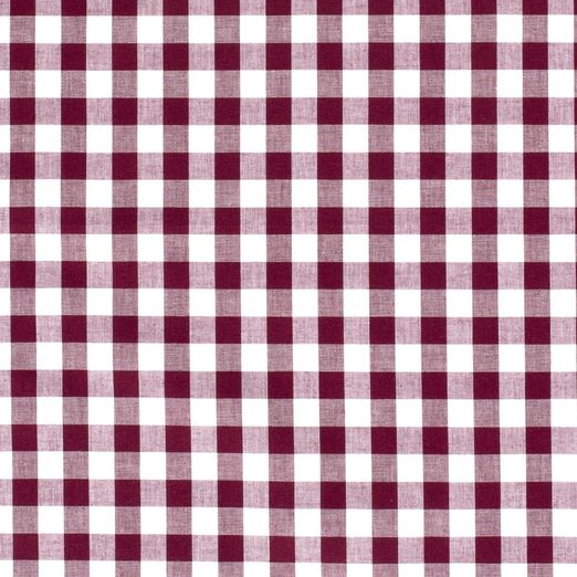 Baumwolle Karo XL Standard Bordeaux
