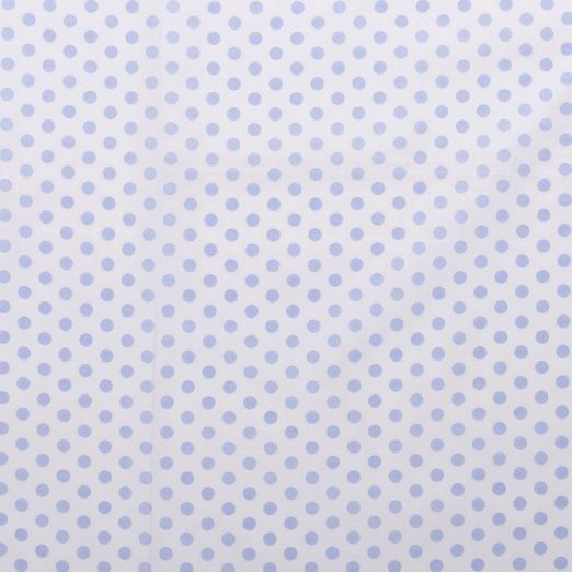 Baumwolle Punkte Standard Weiß/Hellblau Baumwolle Punkte Standard Weiß/Hellblau