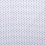 Baumwolle Punkte Standard Weiß/Hellblau Baumwolle Punkte Standard Weiß/Hellblau