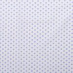 Baumwolle Punkte Standard Weiß/Hellblau