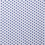 Baumwolle Punkte Standard Weiß/Royalblau Baumwolle Punkte Standard Weiß/Royalblau