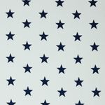 Baumwolle Standard Serie Sterne XL Navy auf Weiß Baumwolle Standard Serie Sterne XL Navy auf Weiß