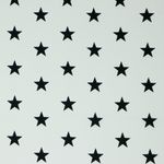 Baumwolle Standard Serie Sterne XL Weiß/Schwarz Baumwolle Standard Serie Sterne XL Weiß/Schwarz