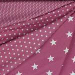 Bomull Standardserie Stjärnor XL Gammal Rosa
