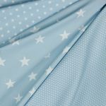 Baumwolle Standard Serie Sterne XL Babyblau