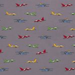 Jersey Sweet Planes auf Grau Jersey Sweet Planes auf Grau