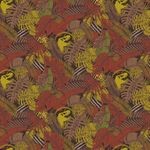 Jersey Jurassic World Dinos im Dschungel Blutorange auf Braun LIZENZ Jersey Jurassic World Dinos im Dschungel Blutorange auf Braun LIZENZ
