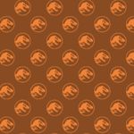 Jersey Jurassic World Dino im Kreis Blutorange LIZENZ