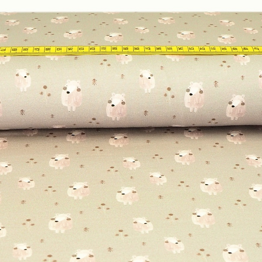 Jersey Fabelwesen Taupe Digital Jersey Fabelwesen Taupe Digital