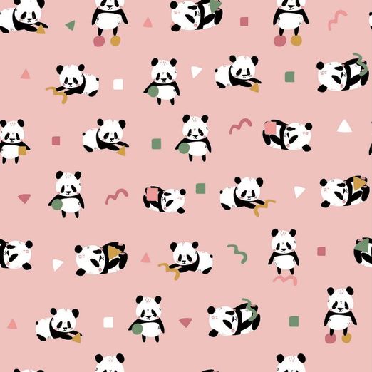 Jersey Playing Panda Apricot BIO Jersey Playing Panda Apricot BIO