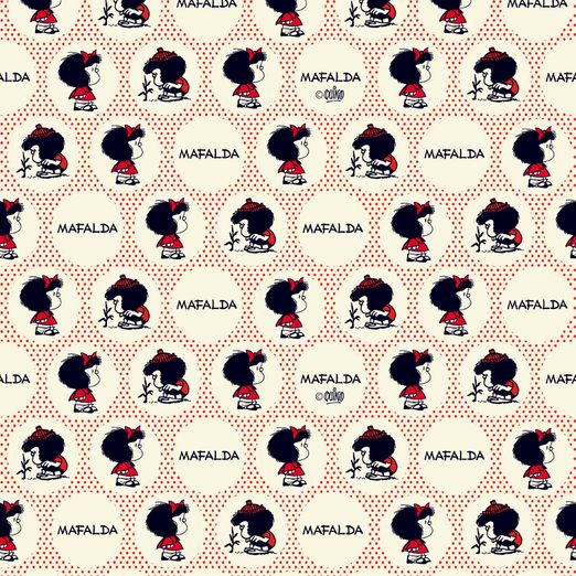 Baumwolle Mafalda Hellbeige Lizenz Digital Baumwolle Mafalda Hellbeige Lizenz Digital
