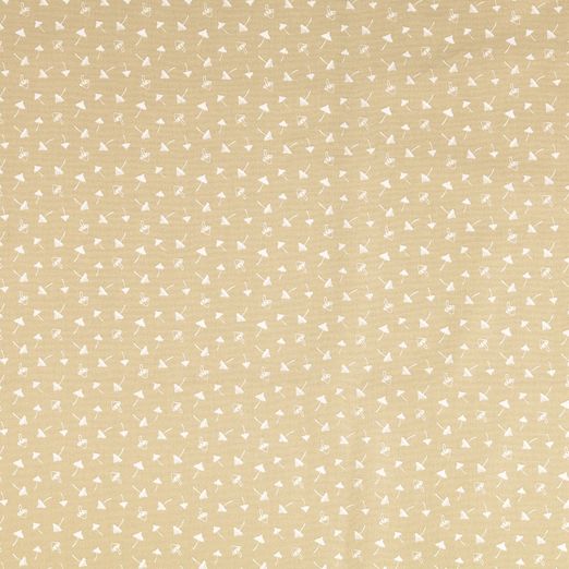 Baumwolle Kleine Pilze auf Beige Baumwolle Kleine Pilze auf Beige