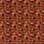 Bomull Camouflage Orange