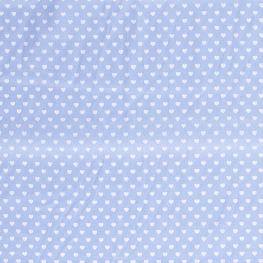 Baumwolle Herzen Mini Hellblau Baumwolle Herzen Mini Hellblau