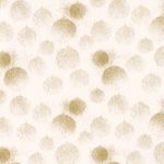 Baumwolle WEIHNACHTEN Foliendruck Goldstaub Kreise auf Creme Baumwolle WEIHNACHTEN Foliendruck Goldstaub Kreise auf Creme