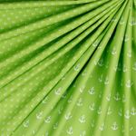 Katoen Maritiem Kleine Ankers Lime