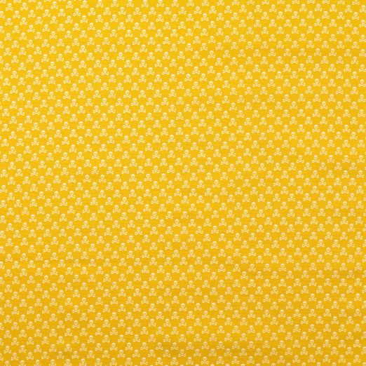 Baumwolle Darling Mini Totenköpfe Senfgelb Baumwolle Darling Mini Totenköpfe Senfgelb