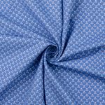 Baumwolle Mini Totenköpfe Rauchblau