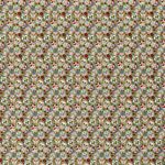 Baumwolle Kleine Blumen Skulls auf Khaki Baumwolle Kleine Blumen Skulls auf Khaki