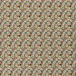 Baumwolle Kleine Blumen Skulls auf Khaki
