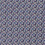 Baumwolle Kleine Blumen Skulls auf Blau Baumwolle Kleine Blumen Skulls auf Blau