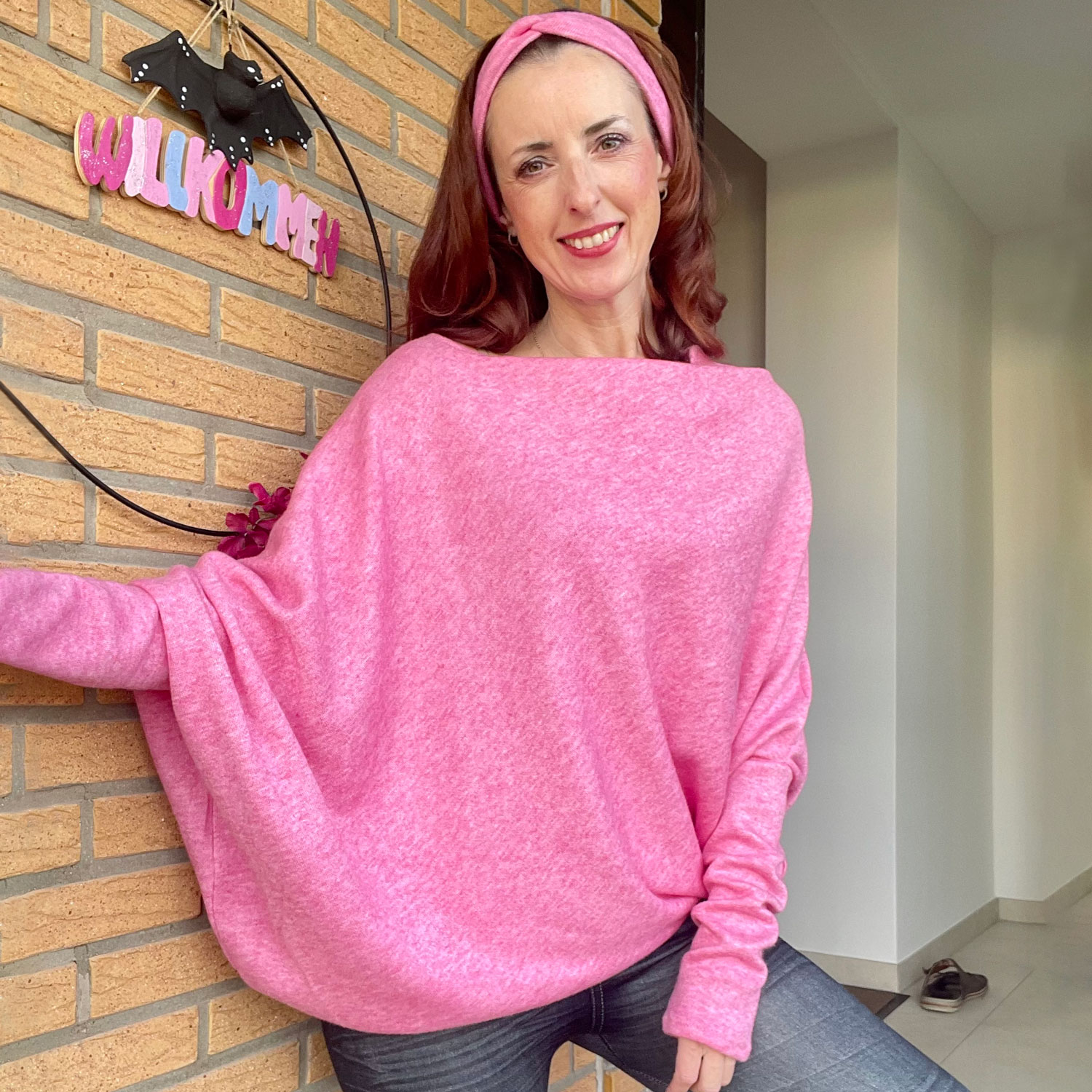 Viskosestrickjersey Madeleine - Pink Melange-1 Viskosestrickjersey Madeleine - Pink Melange-1