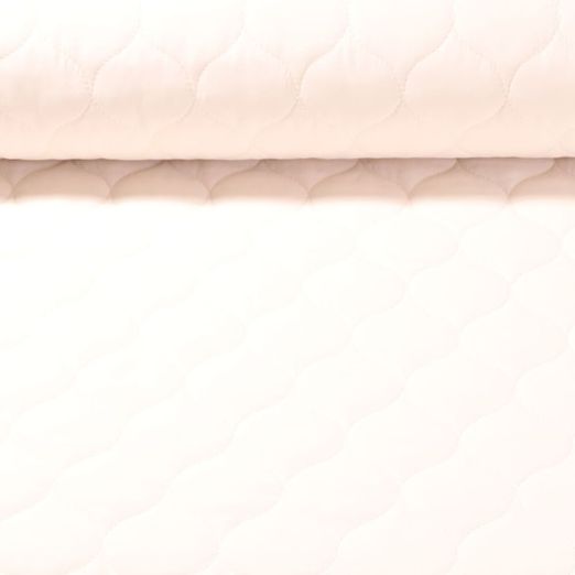 Tissu de veste matelassé - Ecru Ouaté Double-face