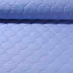 Tissu de veste matelassé - Bleu lavande Ouaté Double-face