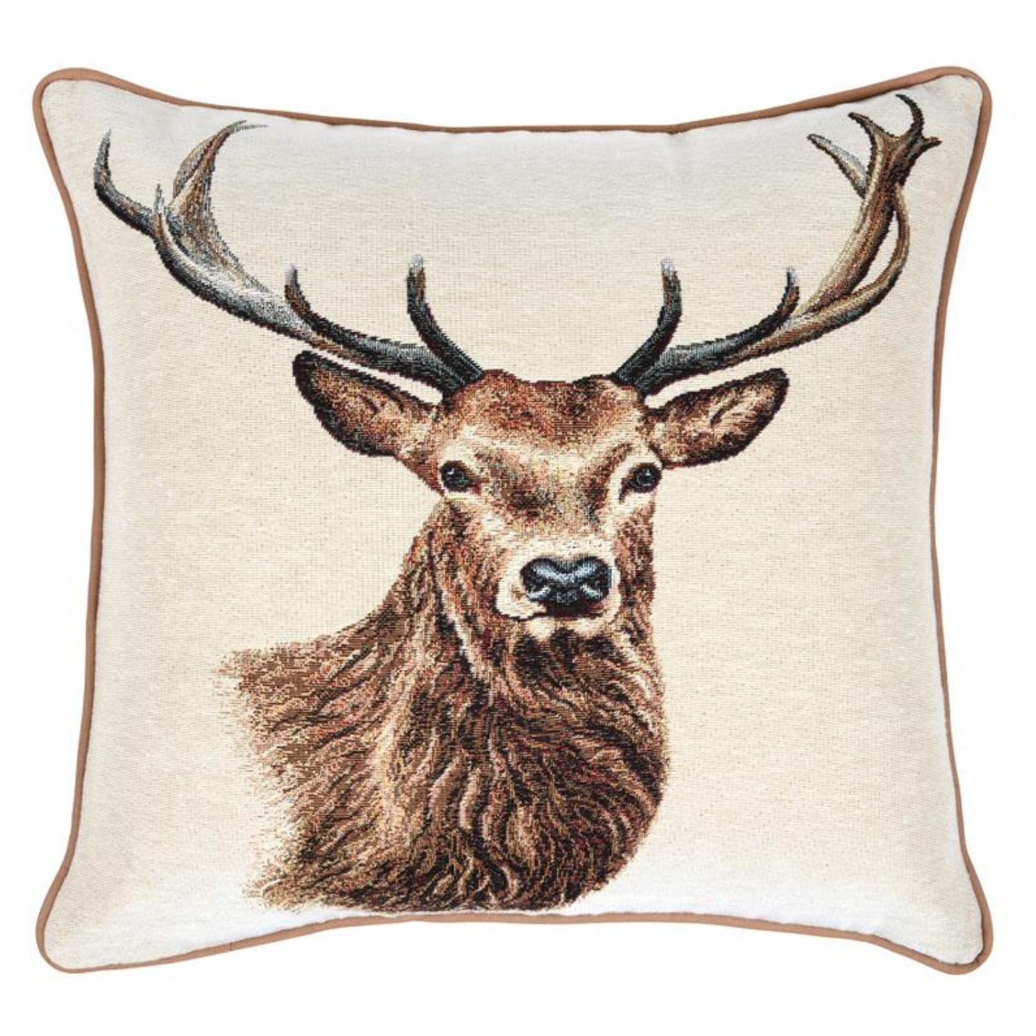 Canvas Kissen Panel - Gobelin Hirsch Beige-2 Canvas Kissen Panel - Gobelin Hirsch Beige-2