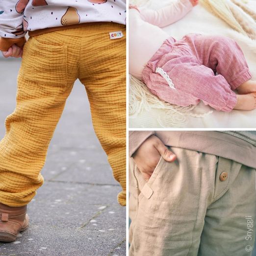 Musselin Hose - Strandmusling 56-122 - Schnittmuster eBook