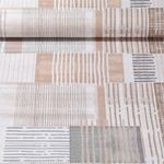 Toile de coton canevas - Impression digitale Tissu à combiner Aspect lin Ecru