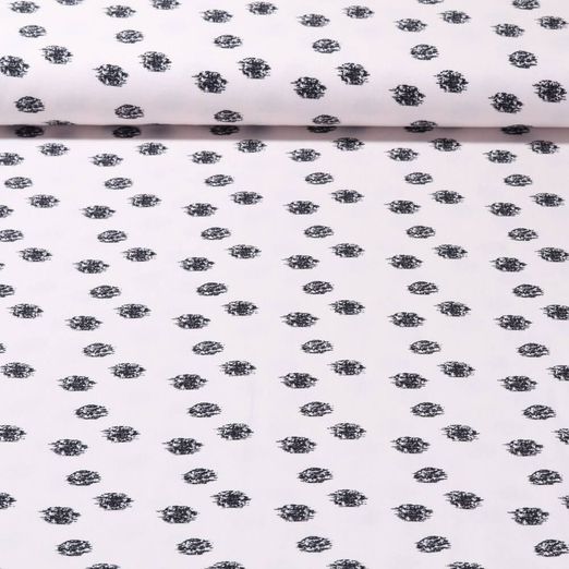 Viscose - Twill Pois hachurés Nude