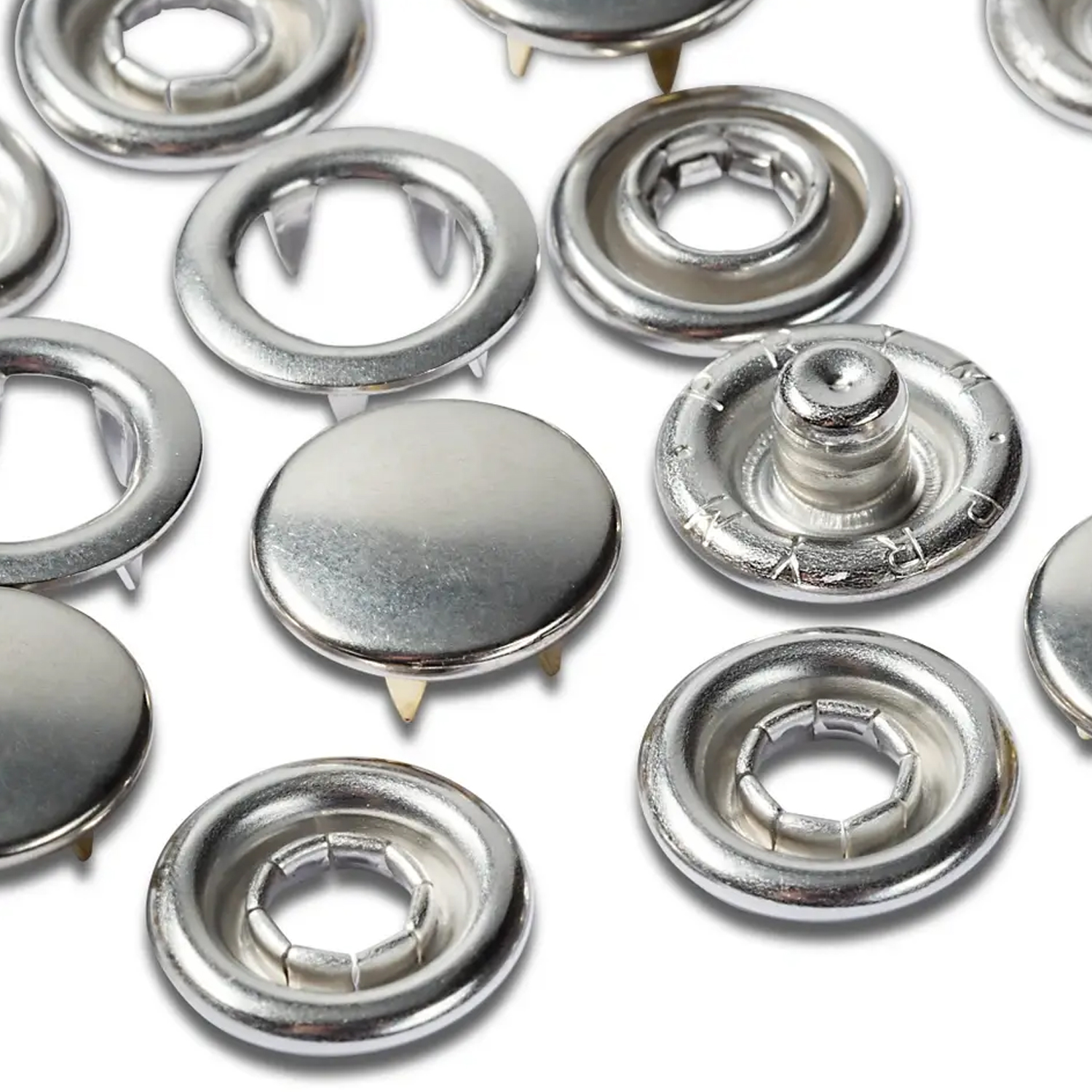Prym geschlossene Jersey Druckknöpfe - silberfarben - 10 mm - Nachfüllpackung - 20 Stück-1 Prym geschlossene Jersey Druckknöpfe - silberfarben - 10 mm - Nachfüllpackung - 20 Stück-1